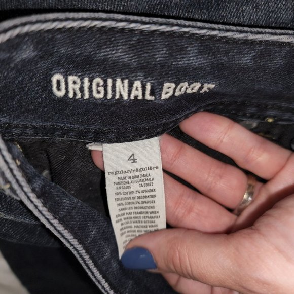 Size 4 American Eagle Jeans Original Boot Dark Wash - Picture 3 of 3